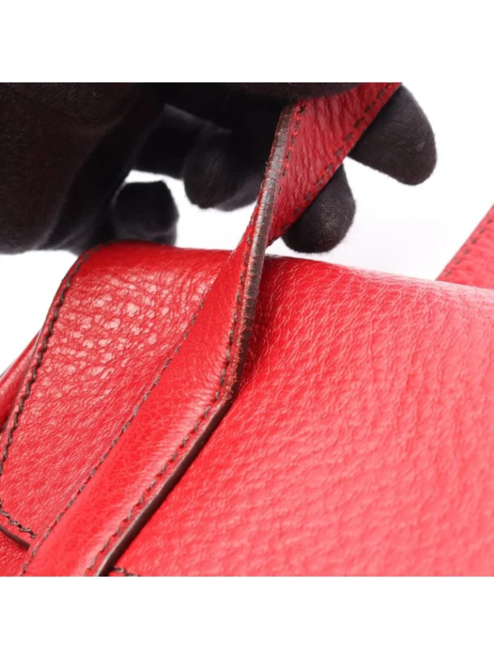 Prada Shoulder Bag Red Leather